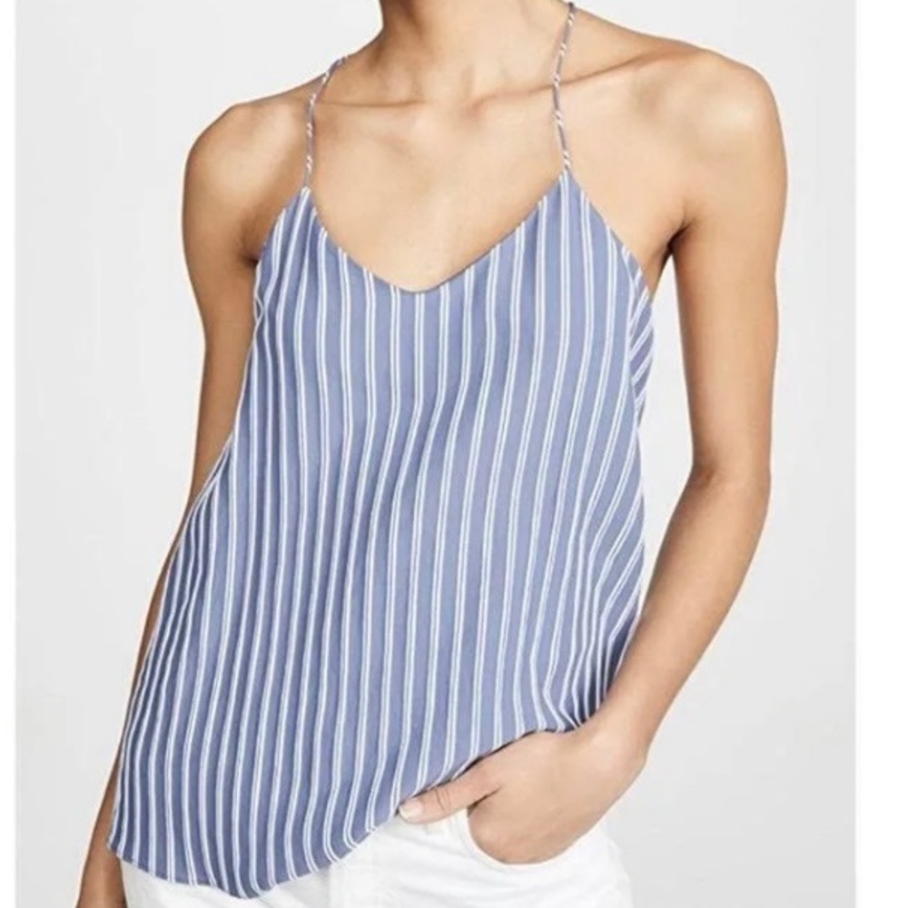 Tibi Striped Racer Back Camisole